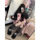 溫萊蔓莎12-15歲女大童初中生羽絨服女14-16歲短款冬季冬天穿的立領(lǐng)外套 粉色 夾棉加厚 s建議75-90斤