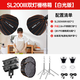 神牛（Godox） SL200III三代直播補光燈led攝影燈215w網(wǎng)紅主播美食珠寶服裝直播間柔光常亮燈 【10號】SL200III雙燈【2快裝深口柵格】 官方標配
