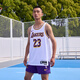 耐克（NIKE）官方洛杉磯湖人隊NBA男子速干球衣夏季透氣網(wǎng)眼DN2081 103白/勒布朗·詹姆斯 23 M