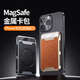 美杜【磁吸手機卡套】magsafe卡包皮革銀行卡磁吸手機卡包手機背貼卡套公交地鐵門(mén)禁購物卡袋卡包一體 磁吸手機卡包【深空灰】