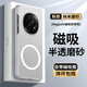 如麟【超薄如紙】適用OPPO Find N5手機殼新款findn5折疊屏手機保護殼磁吸透明磨砂N5簡約防摔后殼套男 【霧白】親膚磨砂-超薄零感-強力磁吸 OPPO Find N5