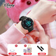 迪士尼（Disney）運動(dòng)電子手表女學(xué)生初高中生2025新款防水兒童女孩高顏值生日禮物 黑色+備用表帶