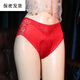 偽1娘用品全套 之 內褲男變1女裝性感情qu趣豐陰假陰隱藏jj三角褲 紅色 XL碼【110-160斤】隱藏款