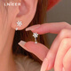 Lnieer999足銀雪花耳釘女輕奢小眾高級感耳環(huán)2025新款爆款秋冬配飾耳飾 【999足銀】雪花耳釘【彎鉤款】