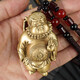 《天師鐘馗》純黃銅手把件創(chuàng  )意工藝品保平安吊飾男士招財鎮宅掛件 全銅天師鐘馗把件 帶手繩