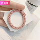 芭珀麗【10根】基礎編織森系簡(jiǎn)約氣質(zhì)小清新扎頭發(fā)皮筋發(fā)繩打結頭繩發(fā)圈 粉色【5根】