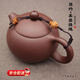 立始茶壺繩防摔繩手工編織紫砂高檔加粗茶壺蓋繩子系壺繩綁壺茶具配件 【深咖色/西施壺款】茶壺繩 （總長度約15cm）