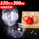 優(yōu)奧一次性碗【300mL*120只】加厚湯碗航空碗透明塑料碗烤野炊火鍋碗