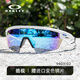 歐克利Oakley Sphaera 9403騎行眼鏡戶外跑步運動公路車近視定制太陽鏡 磨砂白框 偏光譜銳智寶石藍鏡片