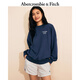 ABERCROMBIE & FITCH女裝25春季美式經(jīng)典LOGO毛圈布復(fù)古寬松圓領(lǐng)長袖衛(wèi)衣KI152-5147 海軍藍(lán) S (165/92A)