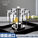 LEGLE 德國進(jìn)口水晶玻璃杯家用水杯套裝公司商務(wù)接待茶杯高檔冷飲杯 6支290ml水晶杯+托盤(pán)+杯架