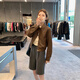 GARNUO棕色小皮衣外套女短款2025春秋新款小個(gè)子美拉德復古pu機車(chē)服夾克 棕色 S【80-100斤】