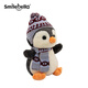 SMILE BELLA英國企鵝玩偶花生企鵝娃娃女神節公仔企鵝毛絨玩具抱枕生日禮物女 暖冬企鵝-黑色【袋裝】 站高21cm