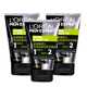 歐萊雅（LOREAL）男士控油炭爽雙效潔面膏乳膏清潔控油保濕補水舒緩緊致洗面奶男 控油炭爽雙效潔面膏3瓶共300ml