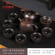 漢帝唐韻（HDTYU）建水紫陶壺茶具套裝全手工跳紋井欄壺高檔茶壺家用功夫茶具泡茶 井欄套組 1件