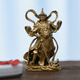 簡(jiǎn)修行韋陀菩薩佛像黃銅像韋陀擺件小號隨身佛精致辦公室茶空間家居飾品 韋陀菩薩