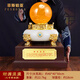 菲斯鉑亞龍聚寶盆水晶球擺件龍轉(zhuǎn)乾坤客廳領(lǐng)導(dǎo)辦公室擺件高檔公司開業(yè)禮品 大號聚寶盆白盆黃球40*40*50cm