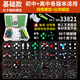 學帆初高中化學實驗器材全套有機無機分子結構球棍模型學生教具套裝實驗試劑藥劑箱玻璃教學儀器箱套裝 入門版【白色可擦筆/扳手】