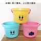 華智小桶加厚兒童玩具桶塑料玩沙小桶幼兒園寶寶戲水小水桶釣魚池水桶 D款桶
