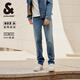 杰克·瓊斯（JACK&JONES）男裝四季恒溫彈力柔軟舒適903直筒牛仔褲男潮流百搭褲子品牌男褲 086中藍牛仔-2 寬松直筒，卡碼拍小 31 175 W31/L30
