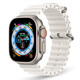 崇捷適用于蘋果appleiwatch手表表帶ultra海洋s9/8/7/6/se表帶防塵耐磨腕帶 【白色】38/40/41mm通用【海洋款】