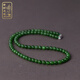 郎凱丹頓碧玉項(xiàng)鏈水晶瑪瑙翡翠玉石玉髓吊墜手鏈串散珠子和田玉頸鏈送女友 陽綠精品款珠徑約6mm-鏈長約45cm
