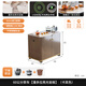 良品旋律 JOURNEY THEME移動茶臺小茶桌輕奢小型家用小茶車客廳陽臺簡約茶水柜燒水壺一體 卡其色移動茶車