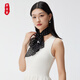 織錦樓真絲絲巾女波點(diǎn)桑蠶絲圍巾黑白經(jīng)典時(shí)尚高檔長(cháng)絲巾紗巾送女友禮物 波爾卡小姐