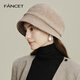 凡飾（FANCET）羊毛漁夫帽女秋冬優(yōu)雅貝雷帽顯臉小保暖圓頂盆帽生日禮物送長(cháng)輩