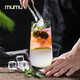 MUMUmojito莫吉托雞尾酒杯高級感調酒果汁杯ins風(fēng)家用冷飲玻璃水杯 大號莫吉托杯【2只裝】
