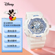 迪士尼（Disney）學(xué)生電子手表男孩女生初高中小學(xué)生兒童夜光防水腕表生日禮物 清新白【小款】15057W1