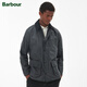 Barbour Ashby男士四季純棉經(jīng)典格紋里油蠟夾克 灰色 L