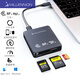 邁和倫邁和倫3合1高速讀卡器CFA/cfB+SD4.0+TF4.0三卡互傳USB3.2 10G(9332A) 9332A（CFA+SD4.0+TF4.0讀卡器）
