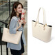 高巴度（GORBADO）春夏包包女2026新款時(shí)尚托特包白色通勤大包單肩包情人節女士女包 白色