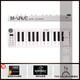 M-VAVE 便攜無(wú)線(xiàn)藍牙SMK25鍵盤(pán)midi鍵盤(pán)打擊墊音樂(lè )創(chuàng  )作編曲鍵盤(pán)電音迷笛 SMK25MINI白色+軟件+音源+教程