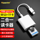 Masentek-Lightning轉(zhuǎn)SD/TF讀卡器 適用蘋果手機(jī)相機(jī)OTG多功能二合一iPad平板轉(zhuǎn)接頭監(jiān)控存儲內(nèi)存卡轉(zhuǎn)接線