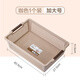 茶花（CHAHUA）塑料桌面收納筐廚房客廳雜物收納盒玩具零食收納盒浴筐浴室置物籃 咖色加大號【40.5*27.5*11.5cm】
