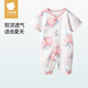 貝肽斯嬰兒衣服夏季寶寶連體衣純棉新生兒薄款哈衣爬服短袖睡衣