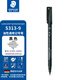 施德樓（STAEDTLER）油性記號(hào)筆 黑色0.4mm防水速干勾線馬克筆兒童美術(shù)光盤(pán)刻字辦公用品單支裝S313-9