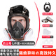 防毒面罩全封閉面具噴漆專用有毒氣體防護口罩消防重度粉塵防塵肺 防塵毒面罩套裝+60片濾棉 套裝