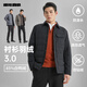 利郎輕薄襯衫羽絨服男24冬季多孔膜羽絨外套 黑 XL175/92A 