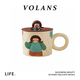 VOLANS·Deer·杯具可愛杯子帶蓋創(chuàng)意馬克杯陶瓷杯情侶水杯 | 嶼鹿 氣球女孩-帶蓋