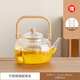 豪祥新款電陶爐圍爐煮茶套裝家用室內(nèi)養(yǎng)生燒水玻璃茶具杯提梁壺泡茶器 方把提梁壺 800ml 網(wǎng)紅款