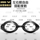 阿瑞娜arena泳鏡近視不同度數(shù)進(jìn)口防霧先鋒高清游泳單鏡片4600C300度黑