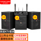 松川國際sp10家庭KTV音響套裝全套家用卡包重低音炮大功率會(huì)議電視音箱點(diǎn)歌一體機(jī) SP12(12吋)五合一套裝