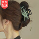 鹿珊伍鯊魚夾國風(fēng)竹葉流蘇抓夾女新款夏高級感發(fā)夾飾后腦勺古風(fēng)夾子頭飾 國風(fēng)竹葉流蘇抓夾