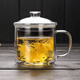 翼柏嘉雙層玻璃杯帶蓋透明水杯耐熱帶把茶杯無(wú)鉛辦公室復古懷舊杯子