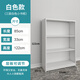 豫正小書柜學(xué)生鋼制書柜簡約落地家用圖書柜白色百搭小書柜 （新）白色三層小書柜1220mm