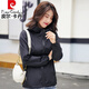 皮爾卡丹（pierre cardin）品牌春秋季2025年新品薄外套女純色連帽小風衣可LOGO寬松夾克上衣 黑色(有里子) L(體重105-120斤)
