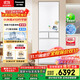 松下（Panasonic）【國家補貼20%】小冰糕日系多門(mén)冰箱法式小戶(hù)型410家用超薄風(fēng)冷無(wú)霜自動(dòng)制冰一級能效NR-JE41PXA-W